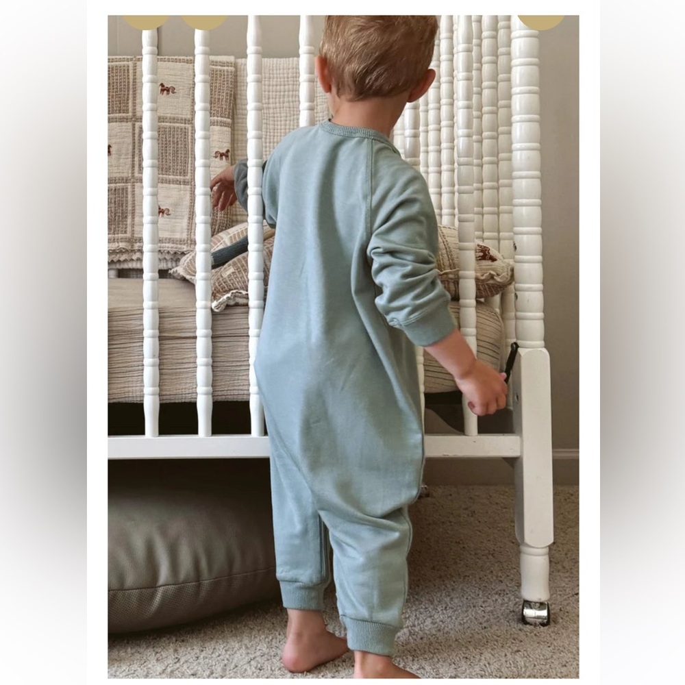 Gunamuna Fleece Jumpsuit - Moss - 12-18m